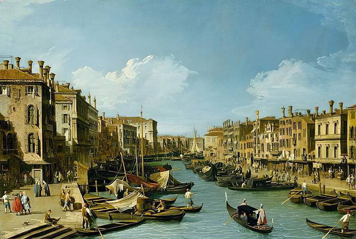 Вид на дворец дожей в венеции, антонио каналь (каналетто)