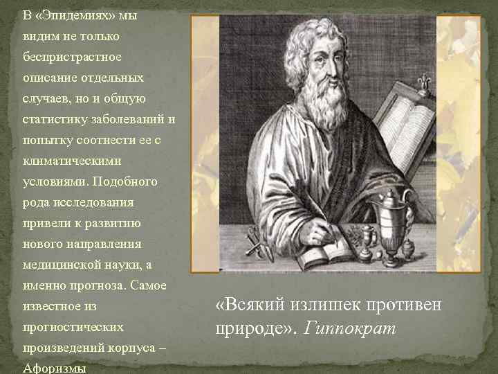 Гиппократ биография, работы и материалы
