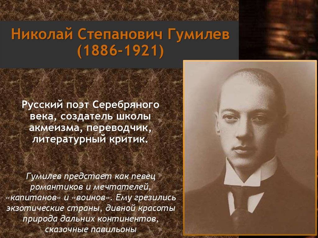 Николай гумилев: краткая биография, личная жизнь