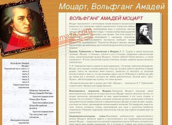 Вольфганг амадей моцарт - биография, информация, личная жизнь