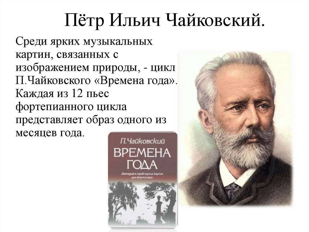 Краткая биография чайковского, творчесвто композитора петра ильича для детей