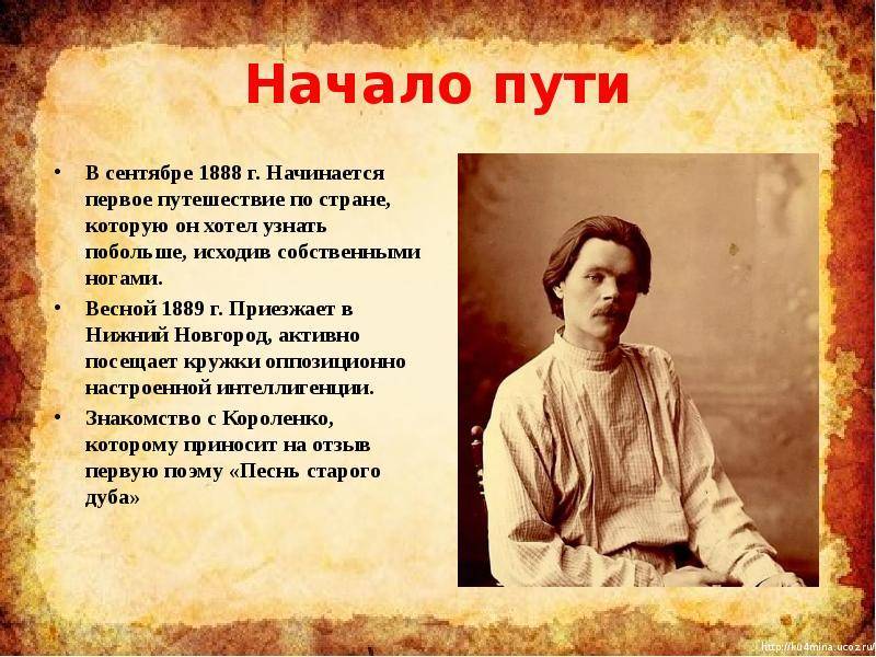 Максим горький: биография писателя